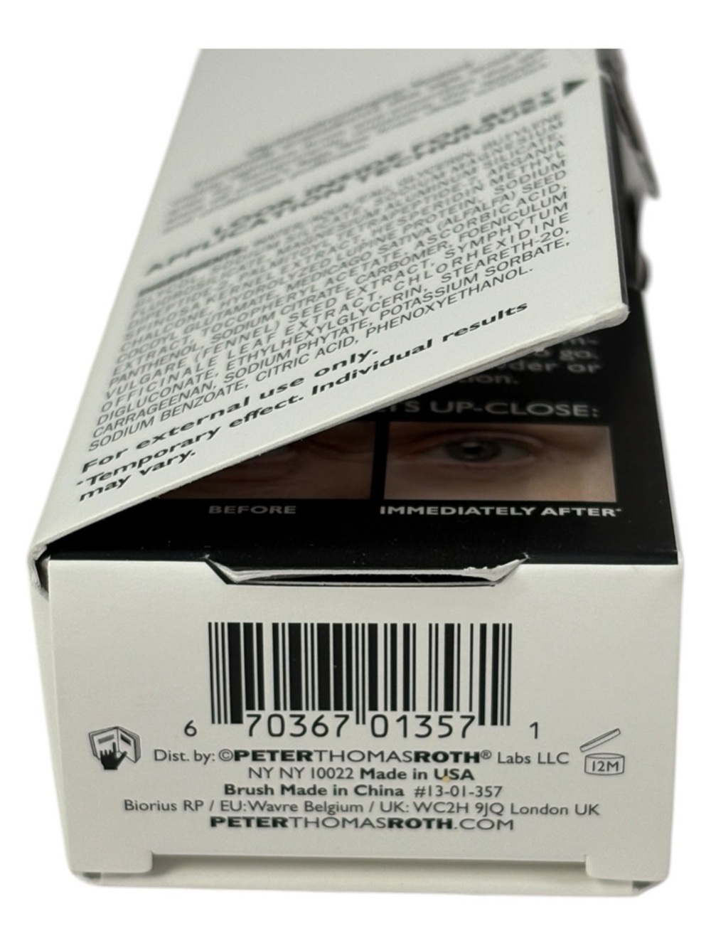 Peter Thomas Roth Instant FirmX Eye Tightener 30ml w/ Brush Anti Aging NEW - Picture 3 of 7